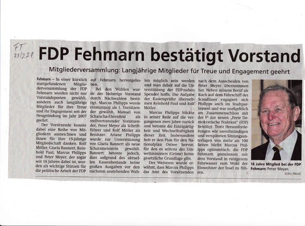 Fehmarnsches Tageblatt vom 23.02.2024